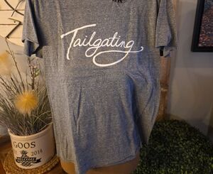 Tailgating Women's Blue Short Sleeve Tee